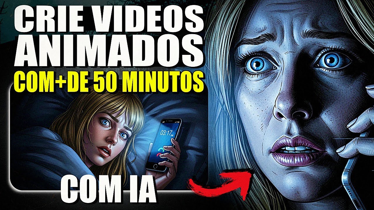 Essa IA Cria Videos Animados INCRIVEIS de até 50 MINUTOS com 1 PROMPT! - Dinheiro Com Canal Dark/IA