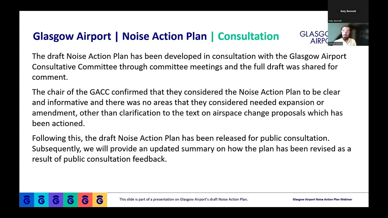 Glasgow Airport Noise Action Plan 2024-2028 | Webinar Presentation
