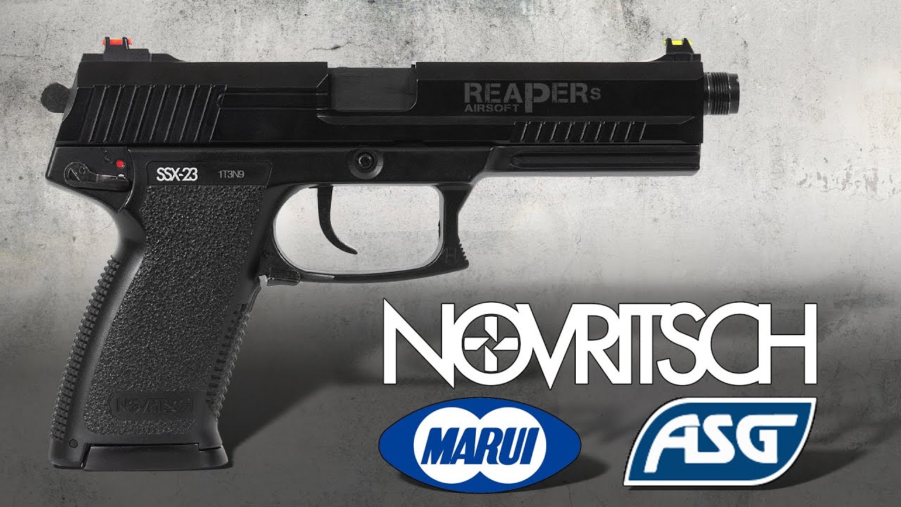 [Review] Novritsch SSX23 vs. Marui MK23 vs. ASG/Y&P MK23 NBB (6mm Airsoft/Softair) (German,DE)