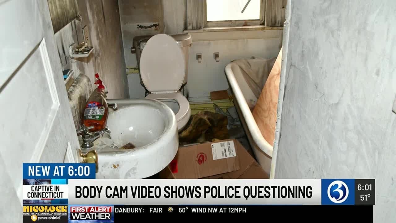 Body cam video shows police questioning Waterbury captivity suspect
