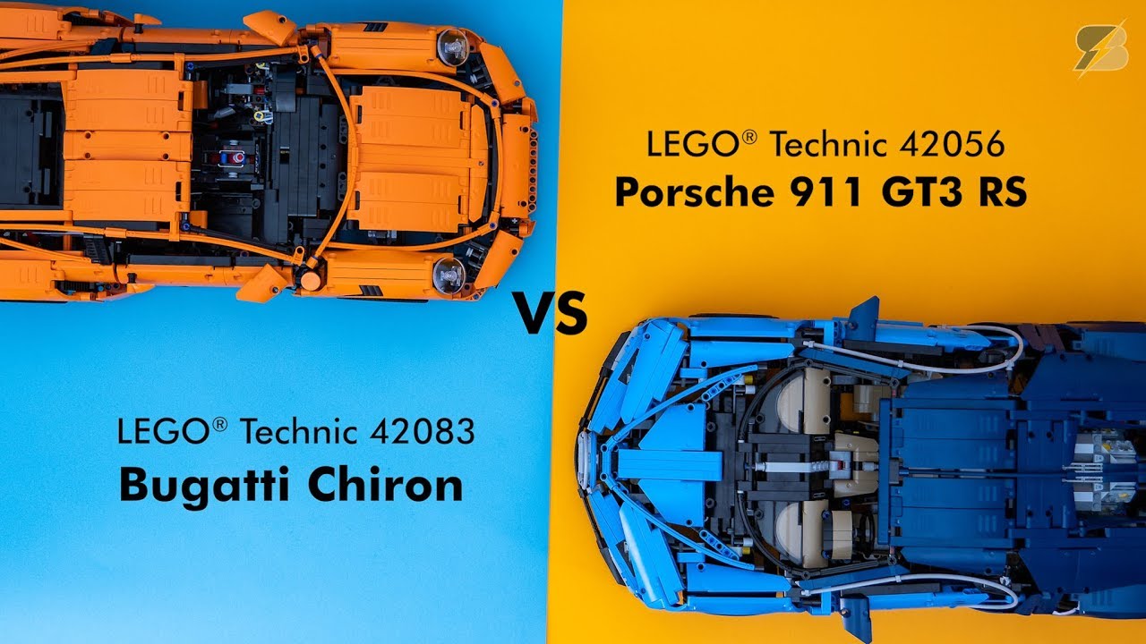 LEGO Technic ultimate supercar battle - 42083 Bugatti Chiron vs 42056 Porsche 911 GT3 RS