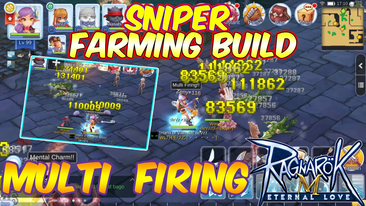 Sniper Farming Build - Multi Firing | Ragnarok Mobile Eternal Love