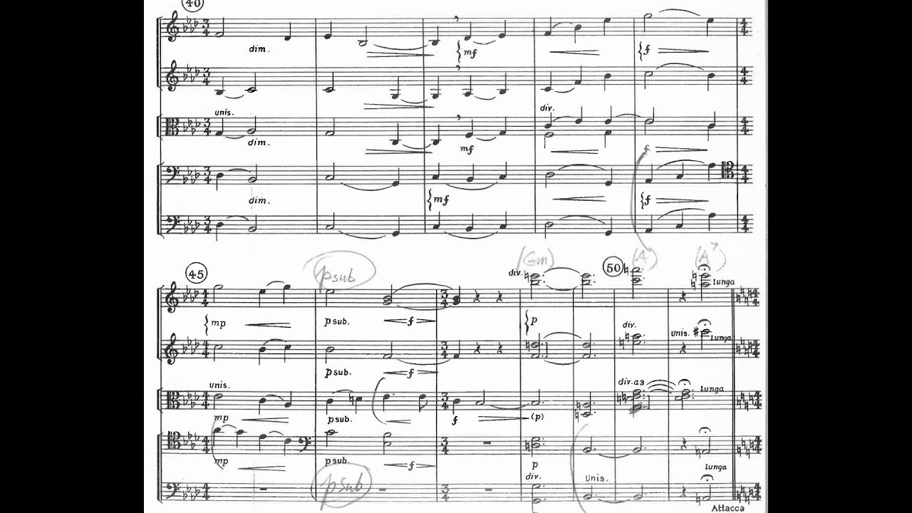 David Diamond - Rounds for String Orchestra (1944) [Score-Video]