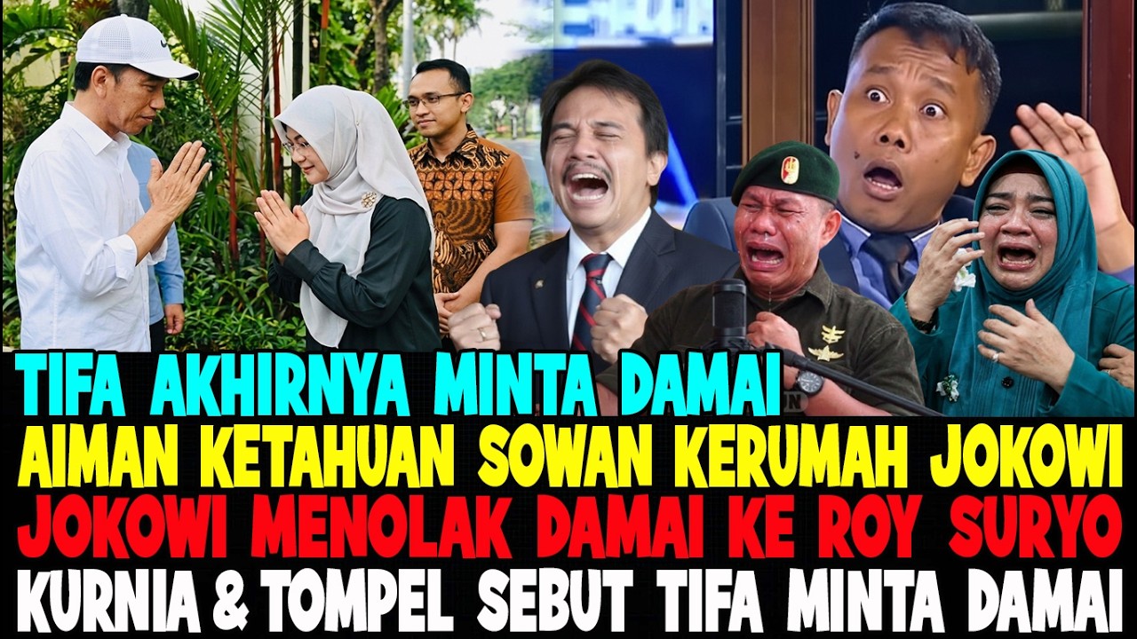 AIMAN SOWAN KERUMAH JOKOWI..!! KURNIA & PENGACARA TOMPEL NANGIS MELIHAT TIFA SOWAN KERUMAH JOKOWI 😂