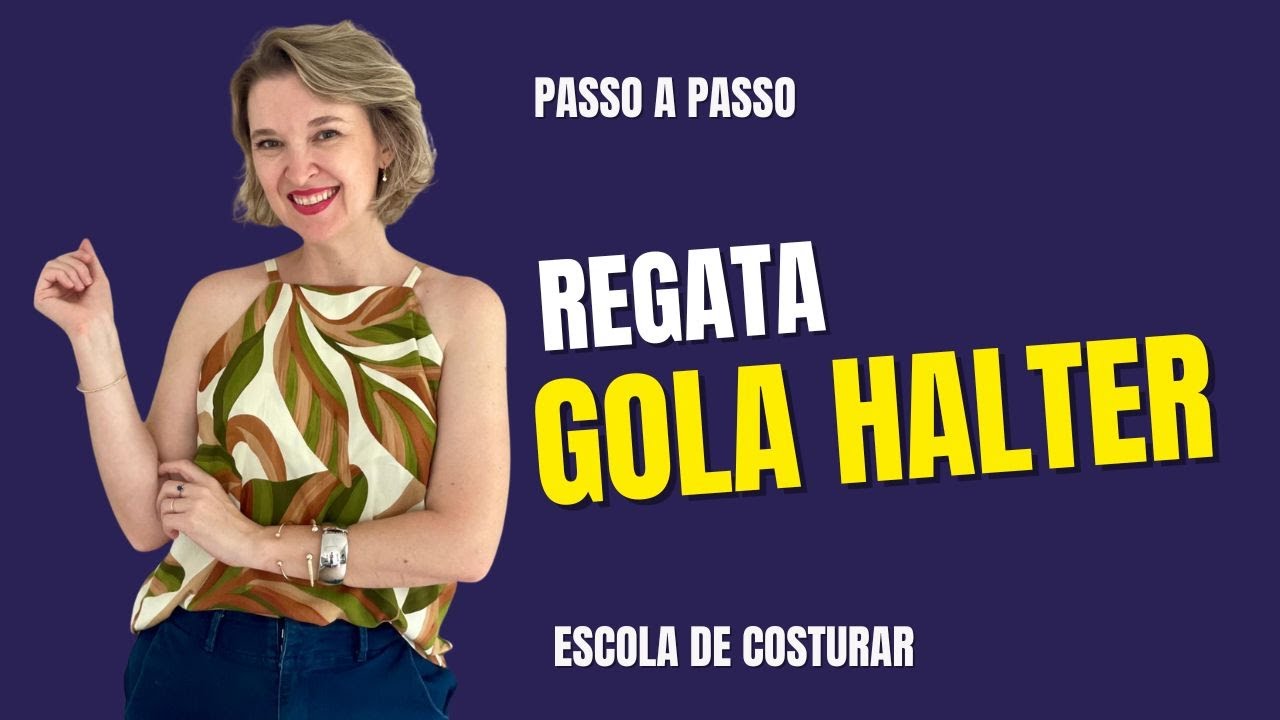 Costure uma Regata Gola Halter | Série Blusas de Verão