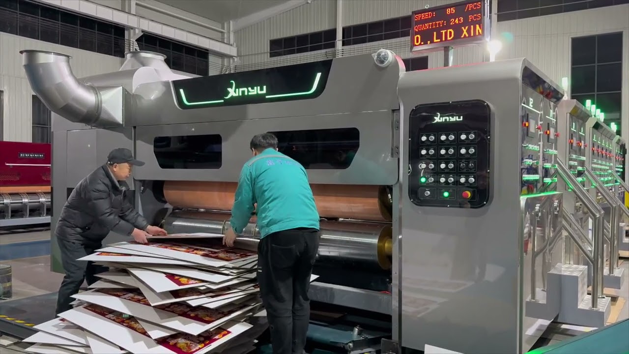 High Definition Corrugated Carton Printing & Die Cutting Machine | Automatic Carton Production