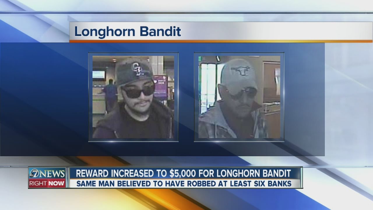 Reward increases for 'Longhorn Bandit