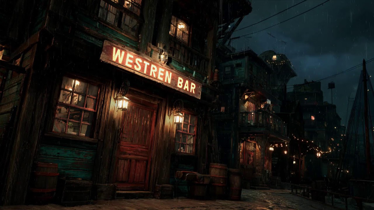 Last Light Of The Western Bar • Rainy Night Lofi