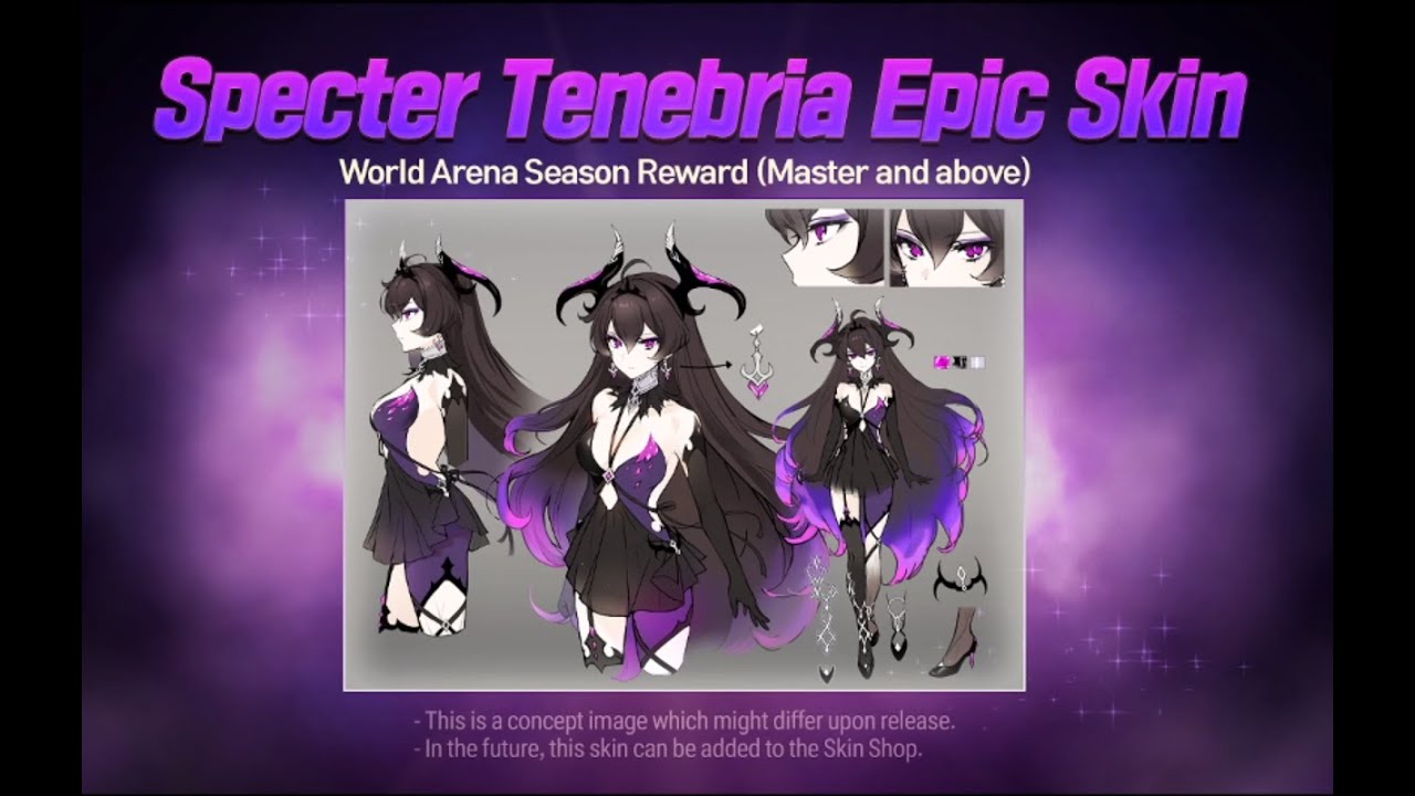 [Epic Seven] 15 ML Bookmarks, 2500 Mystic Medals - Summons for Specter Tenebria