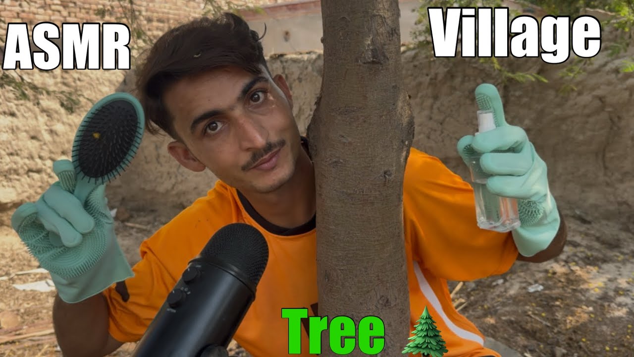 ASMR Giving A tree A Massage With Natural Environment 🌲