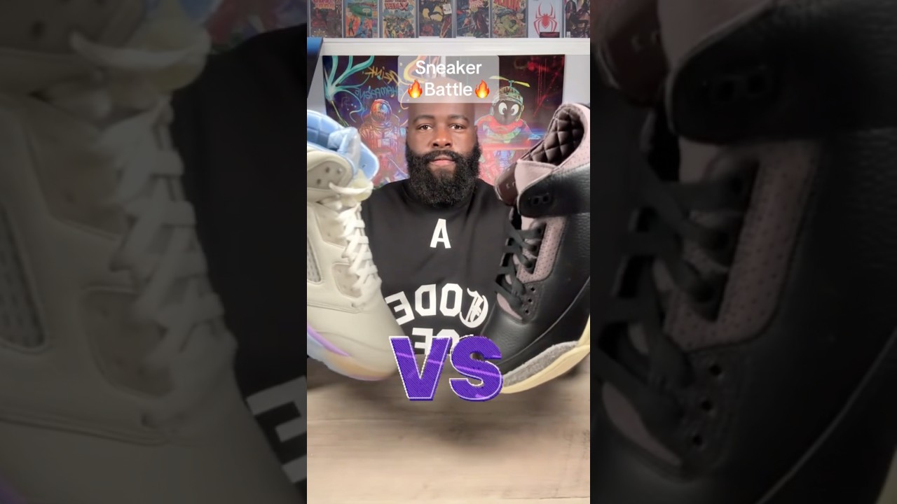 Jordan 5 DJ Khaled We The Best Sail VS Jordan 3 A Ma Maniere While Your Were Sleeping SNEAKER BATTLE
