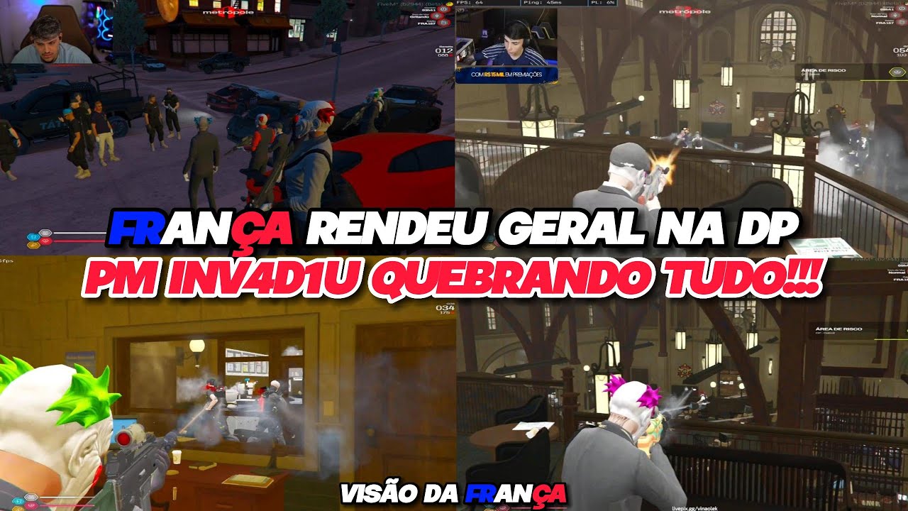 FRANÇA RENDEU GERAL NA DP!!! PM INV4D1U QUEBRANDO TUDO