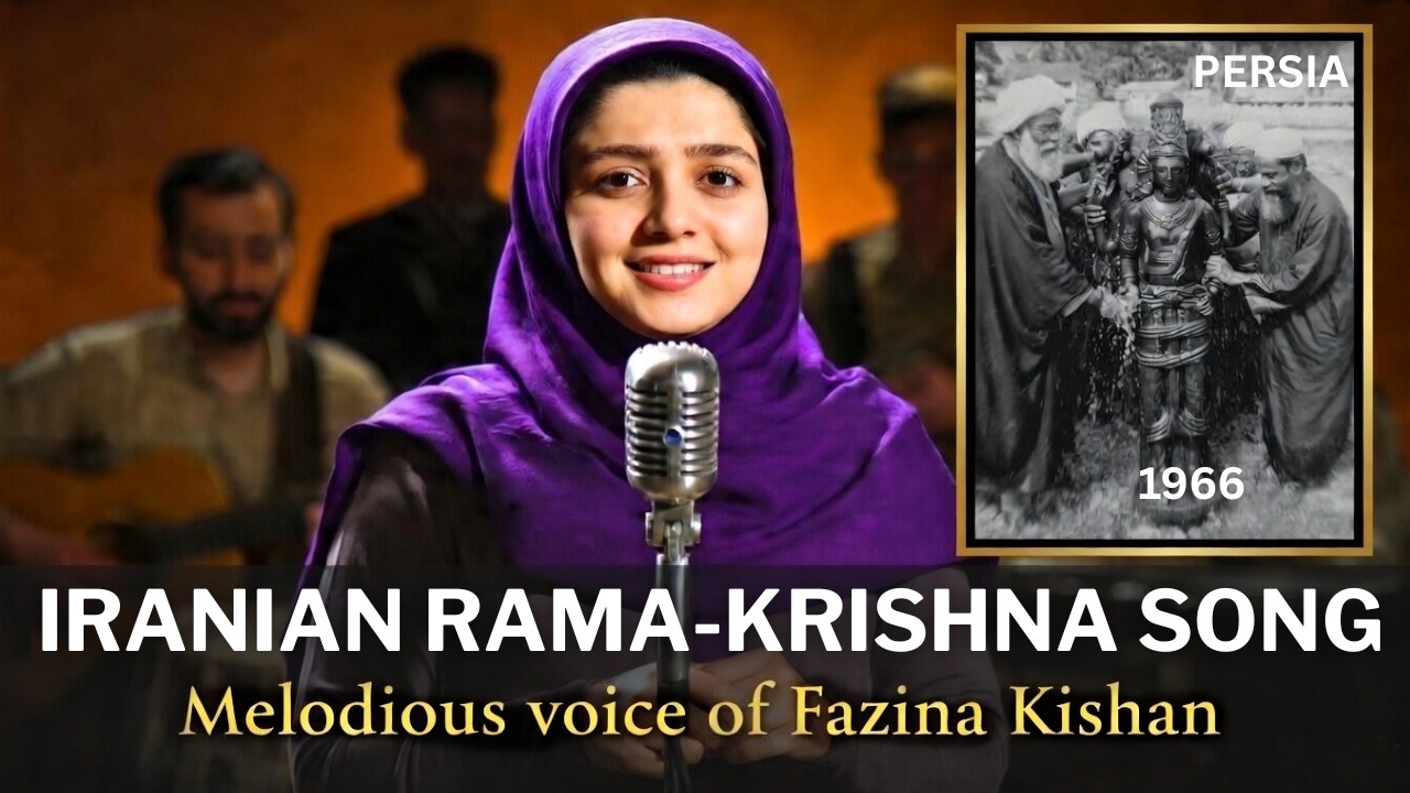 IRANIAN Lord vishnu song - Rama Krishana song with lyrics| Hindu temple in iran | India Iran link