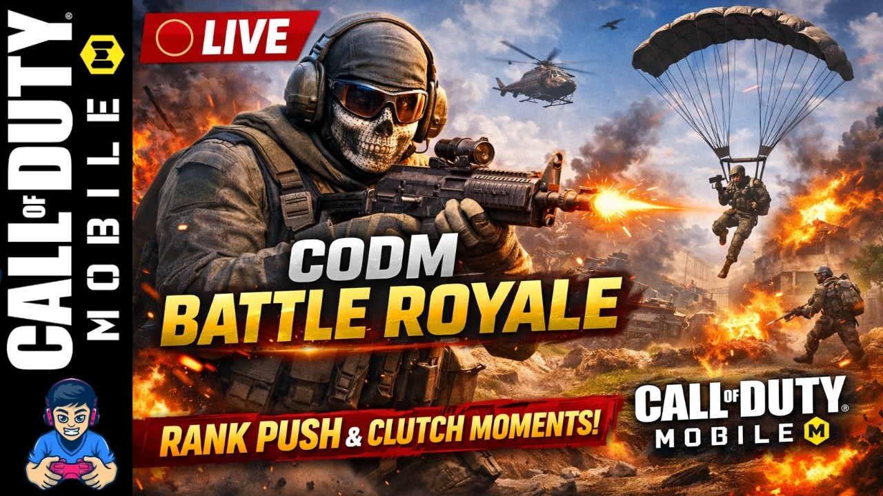 🔴 LIVE CODM Battle Royale | Intense BR Gameplay 🔥 Rank Push & Clutch Moments | COD Mobile Live