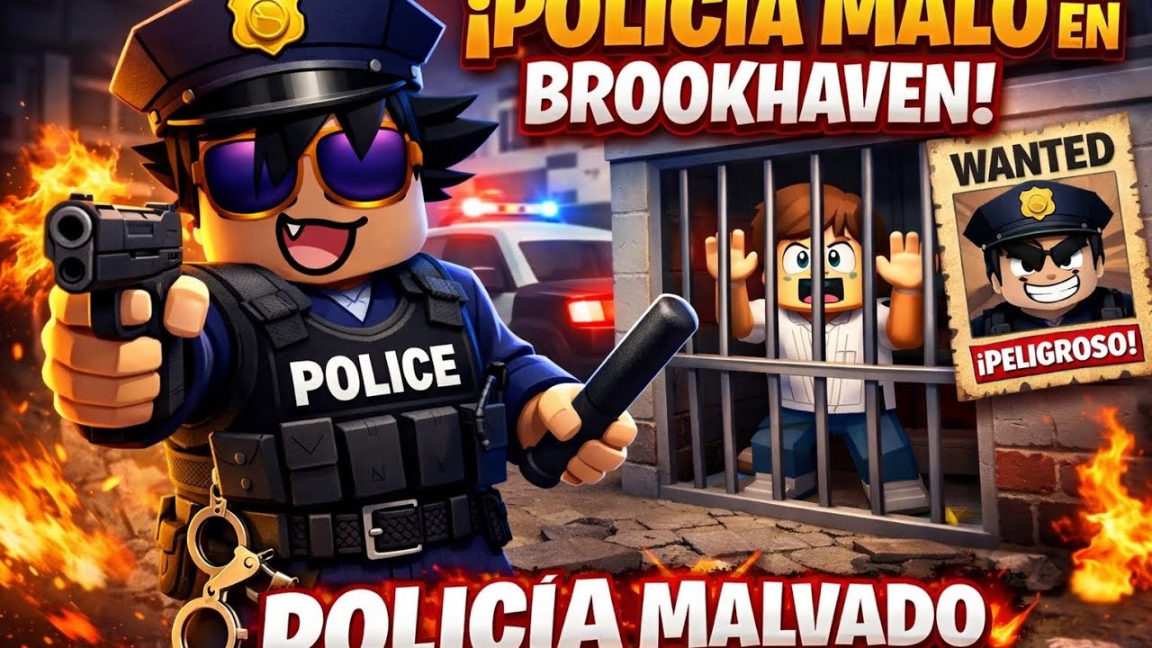 Fui el policía más malvado en brookhaven!! 😈🚔