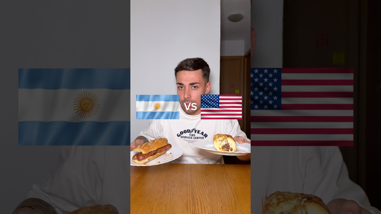 Mundial de bocadillos🏆 Argentina VS EEUU #comida  #bocadillo #queso #choripan #phillycheesesteak