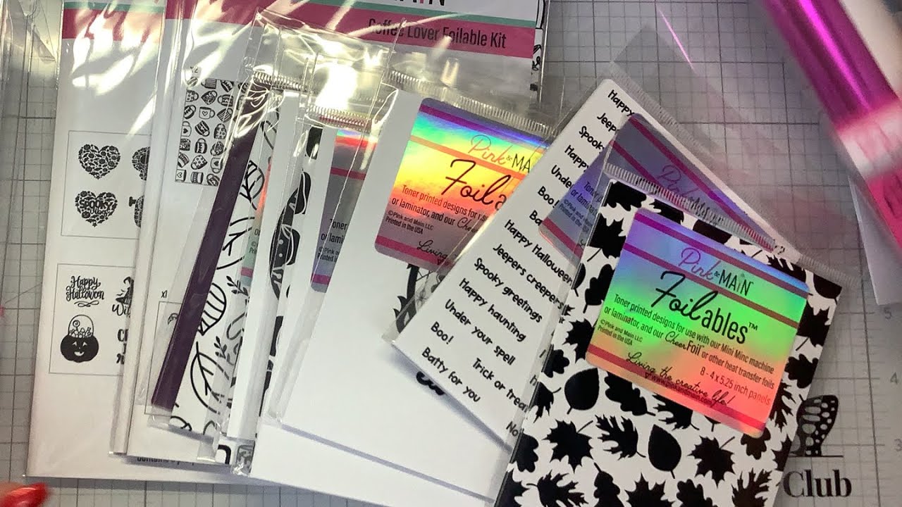 Pink & Main foilables & foil release Aug 2023