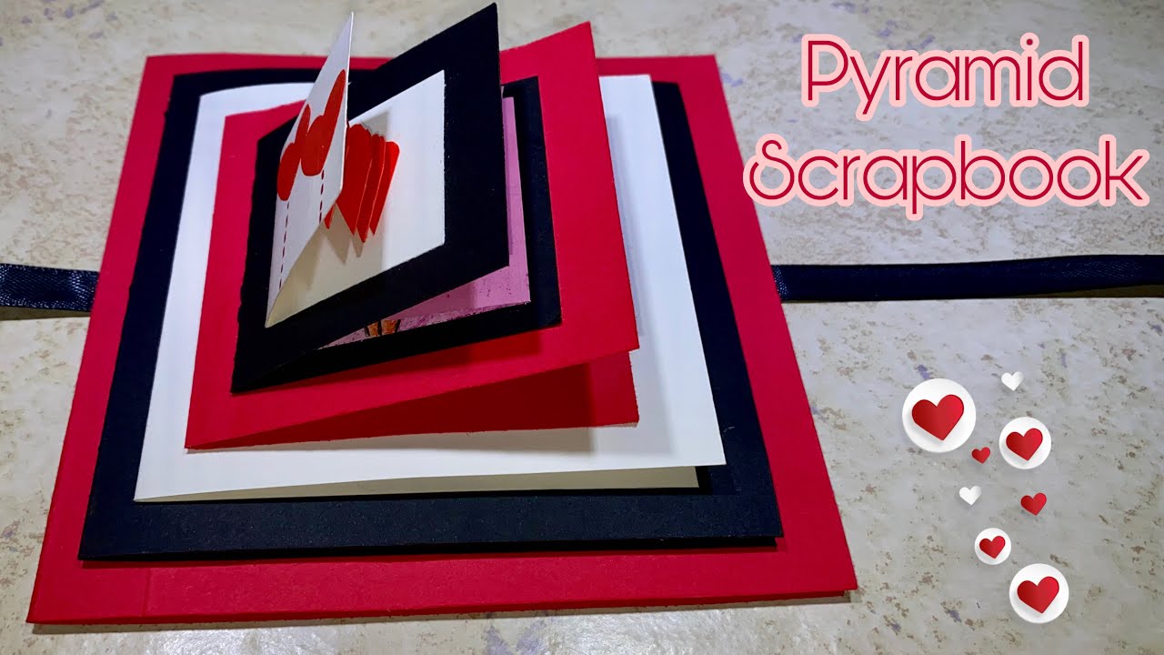 Pyramid Layered Scrapbook Tutorial Step by Step | Maze Card