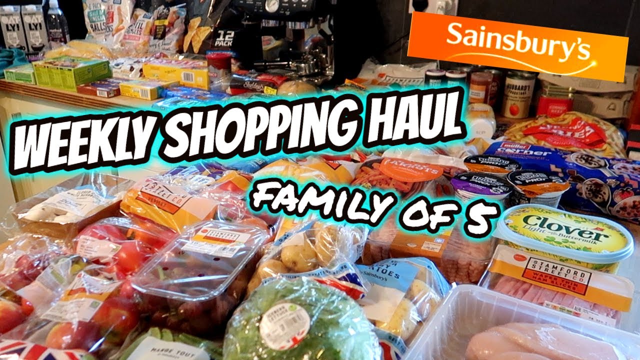 SAINSBURY'S GROCERY HAUL ~ FAMILY OF 5