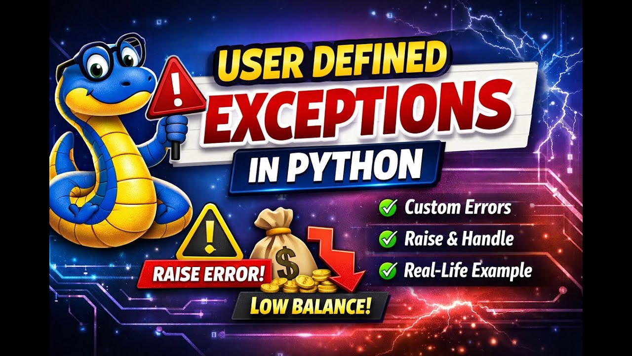 User Defined Exception or Custom Exception in Python