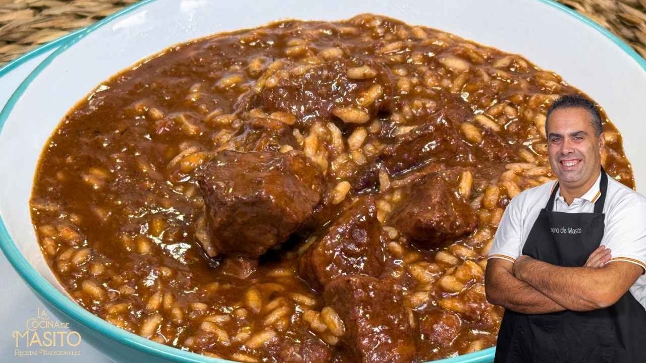 Arroz meloso con estofado de ternera | Receta casera