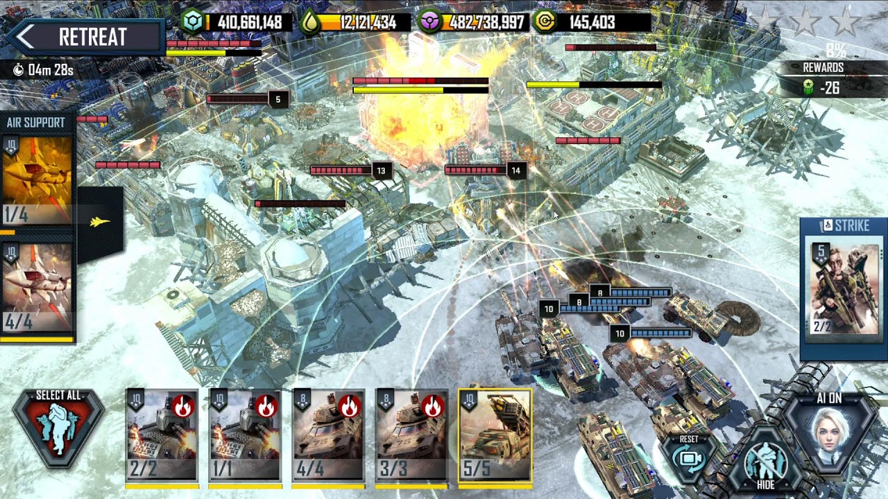 War Commander Rogue Assault - Farming res
