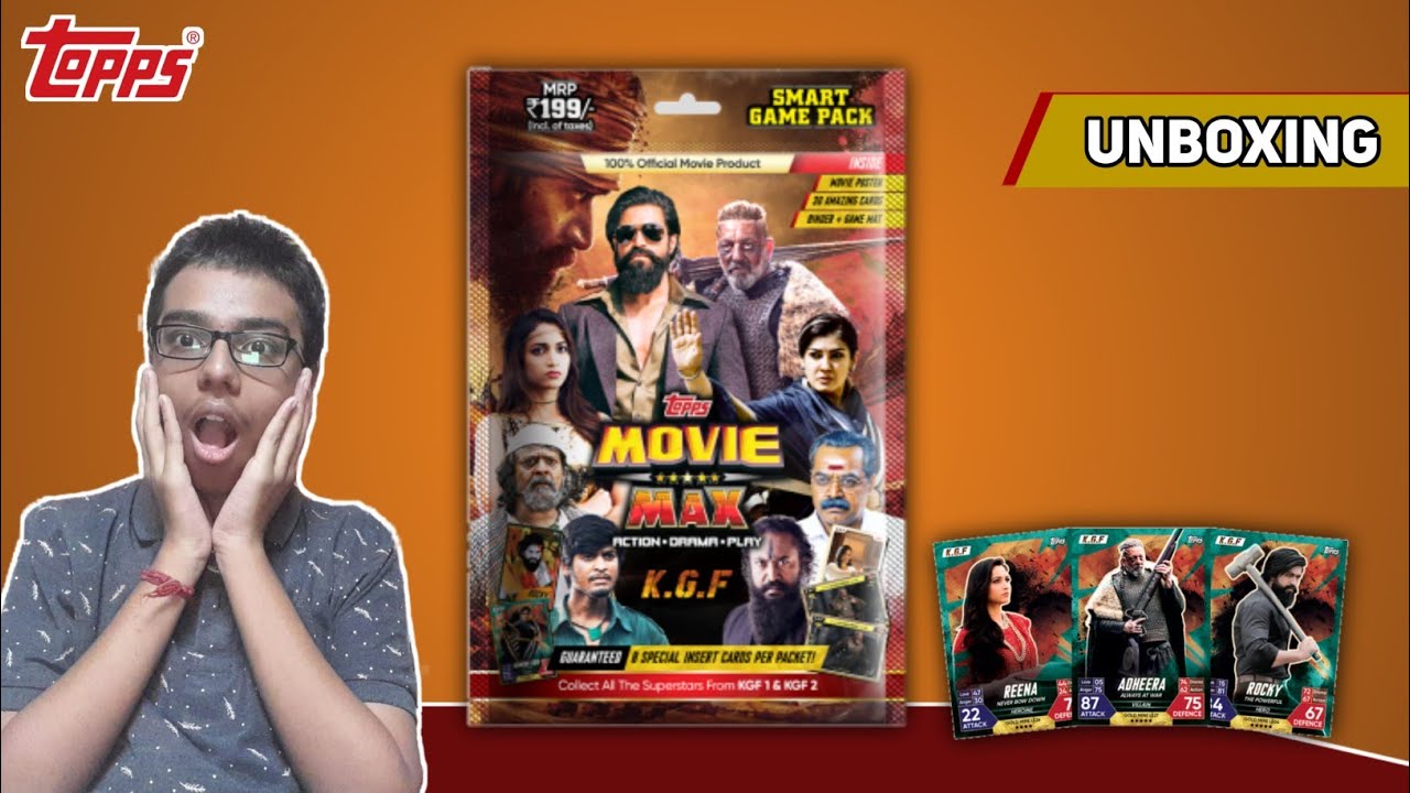Unboxing Topps Movie Max Cards Smart Game pack 2023/24| @ToppsForIndia
