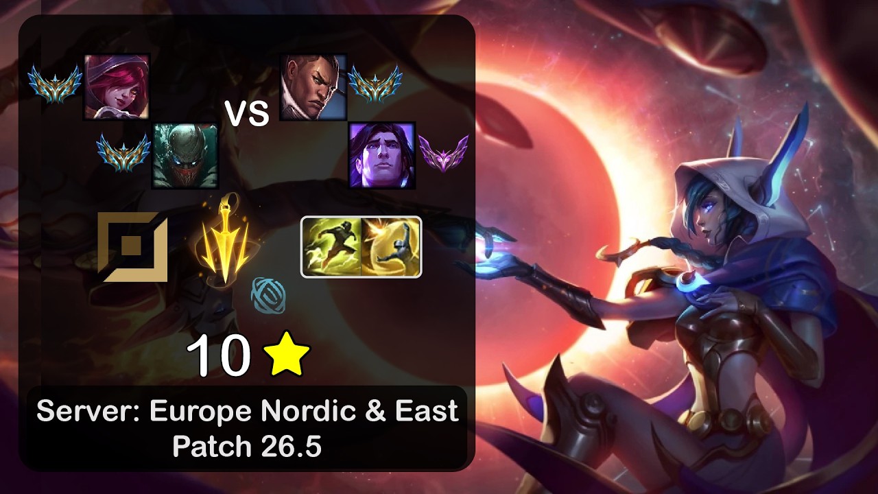 Xayah ADC + Pyke vs Lucian + Taric - EUNE Challenger - Patch 26.5