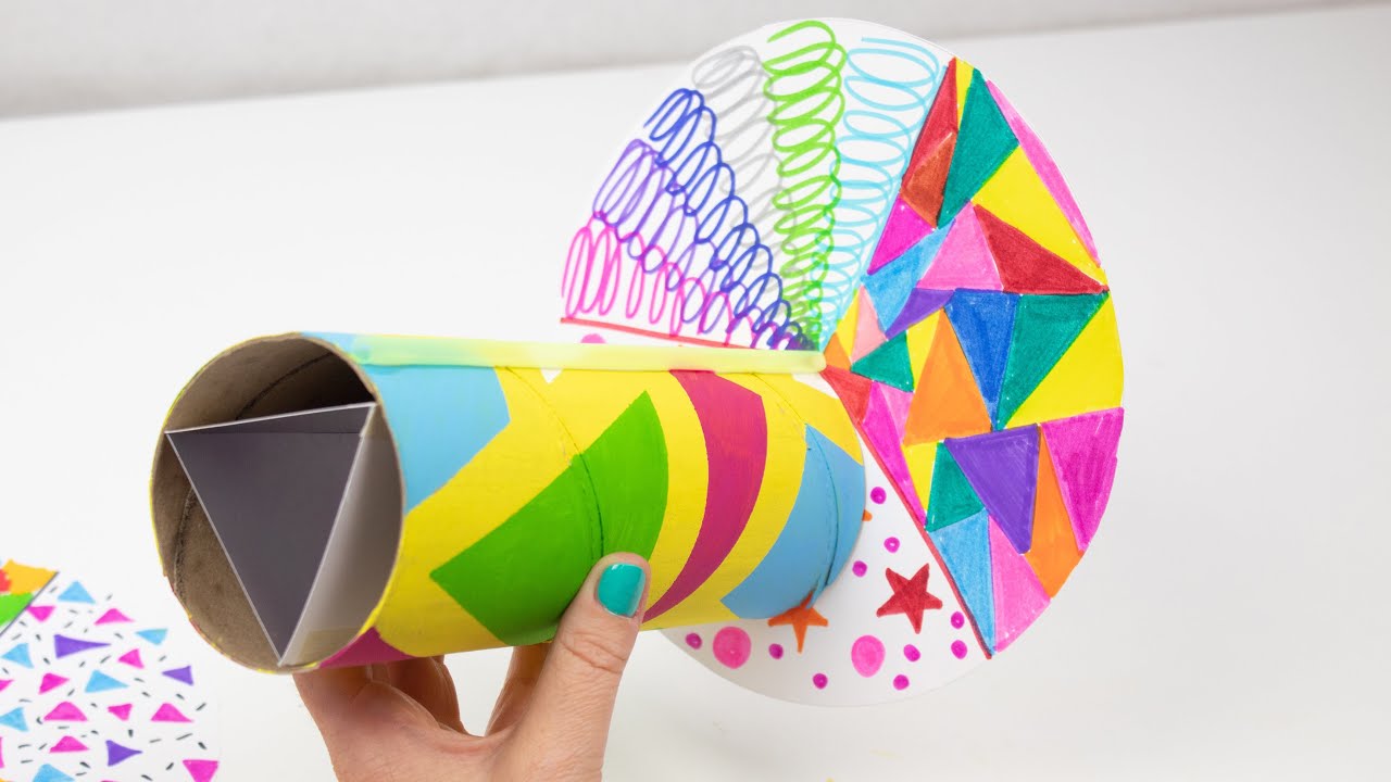 Cómo hacer un caleidoscopio - Manualidades originales para niños