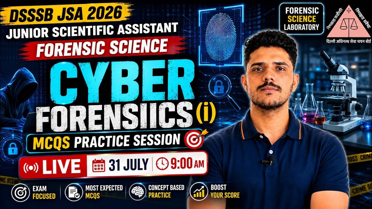 🔥 DSSSB JSA 2026 | Cyber Forensics (Part-1) | Most Expected MCQs