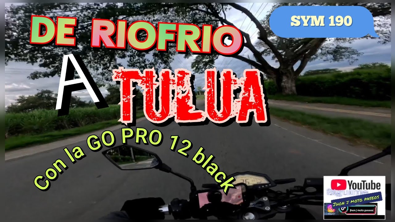 RIO FRIO A TULUÁ ,LINDO ATARDECER grabado con la go pro 12 black