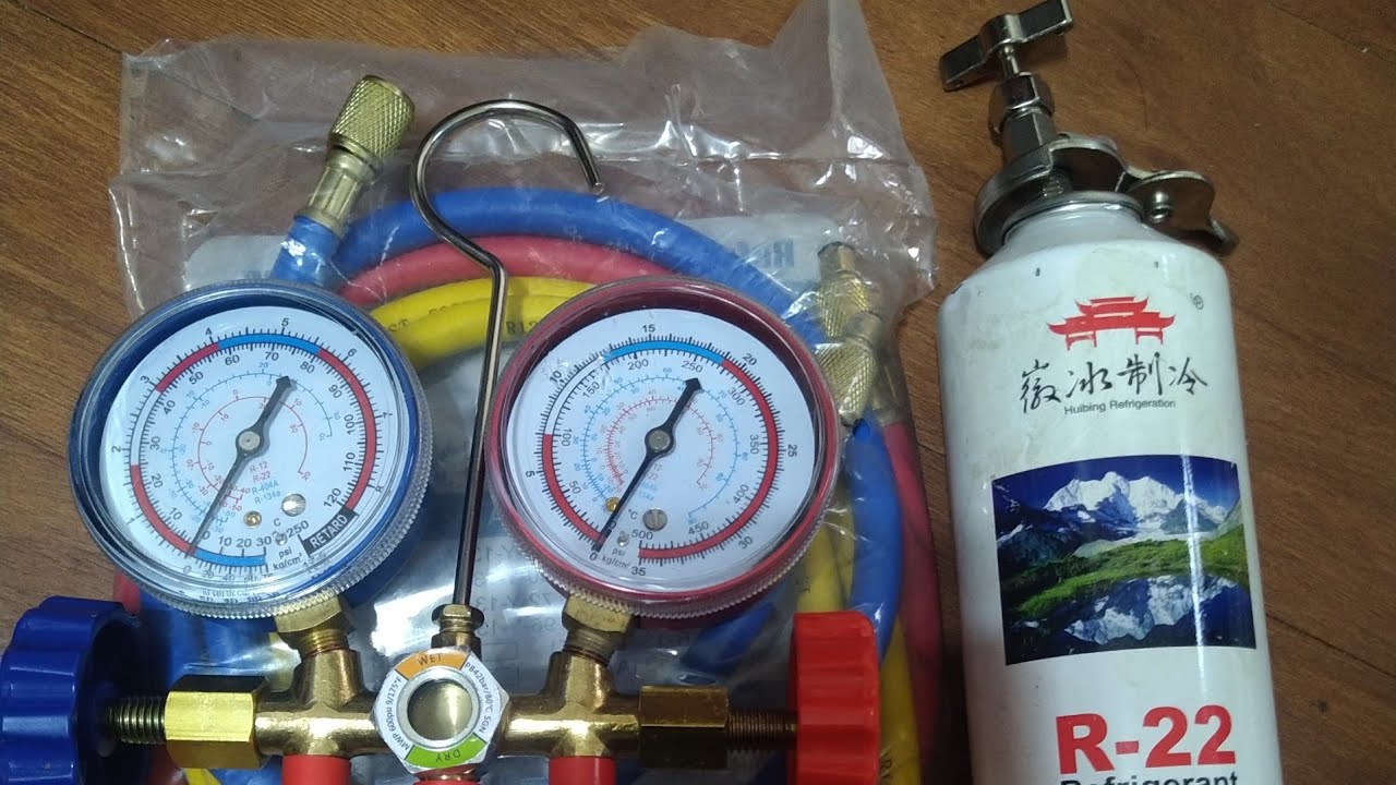 [居家水電］細管結霜。冷氣灌冷媒、簡單又省錢！R22冷媒氟DIY