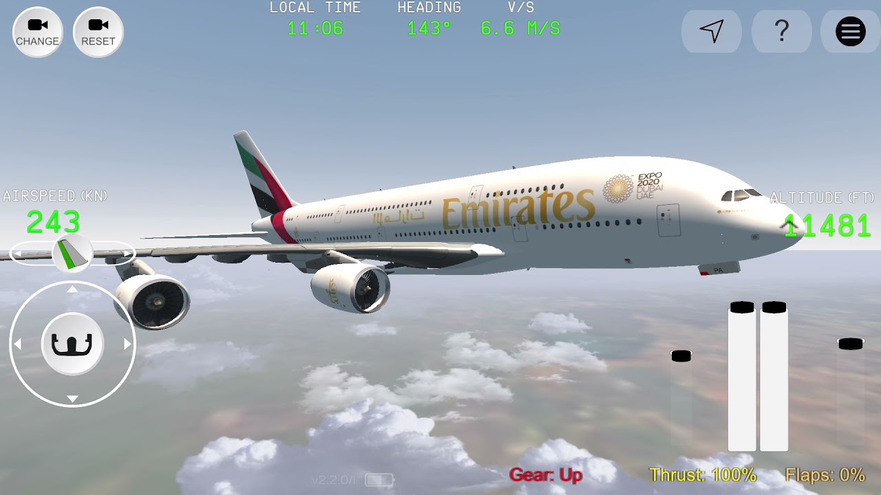 RC FS Advanced Real Flight Simulator New Full GamePlay A380 EMIRATES by ios Android 12/18 ABK 2021