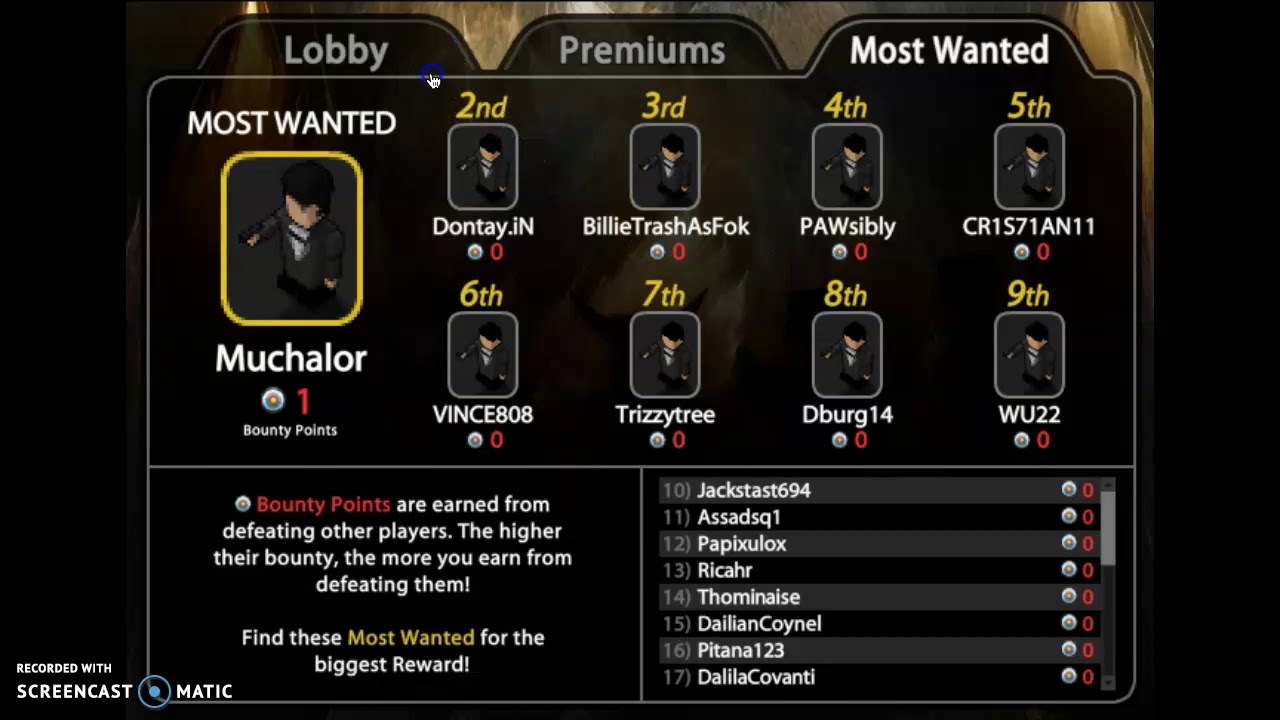 Boxhead Bounty Hunter in September 2019