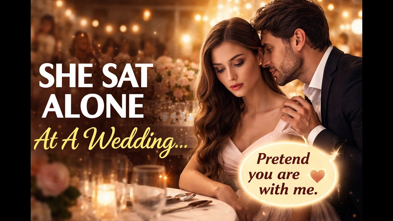 She Sat Alone At A Wedding Party, Until The Millionaire Whispered Pretend You Are With