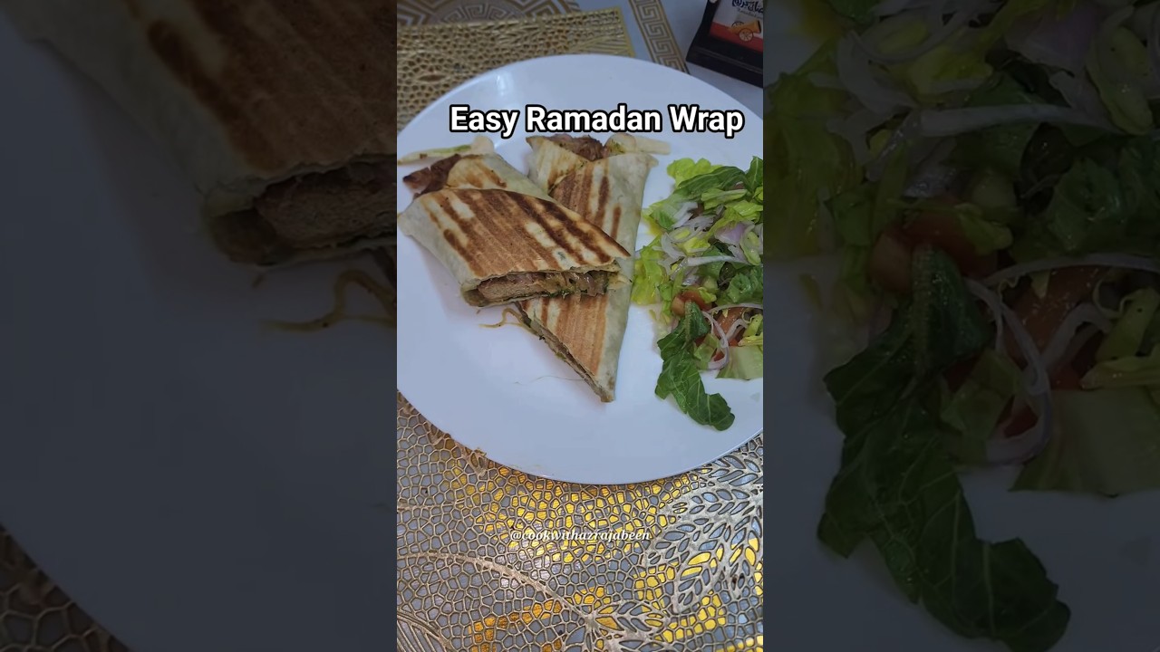 Ramadan Special Sheet pan Kabab Tortilla wrap | Chicken kabab wrap #ramadan2026 #ramadan #ramzan