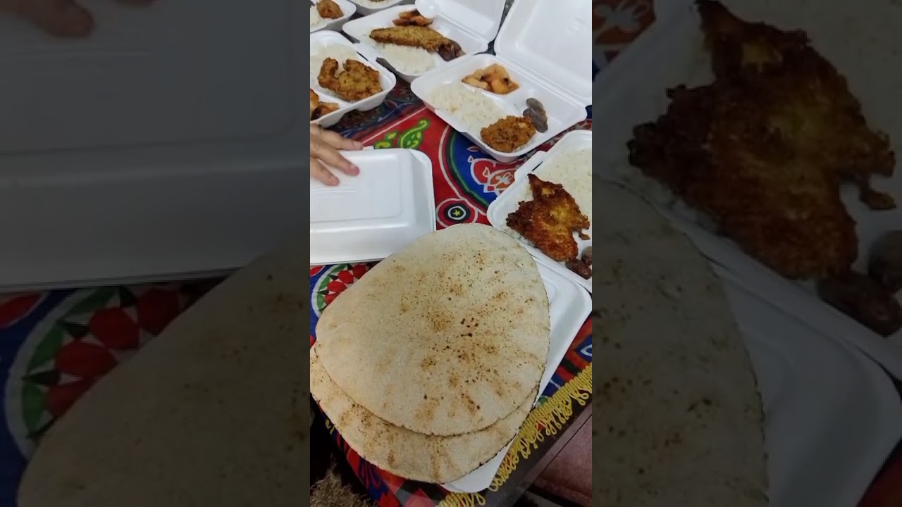اول يوم مع الافطار الصائم كل سنه وانتم طيبين