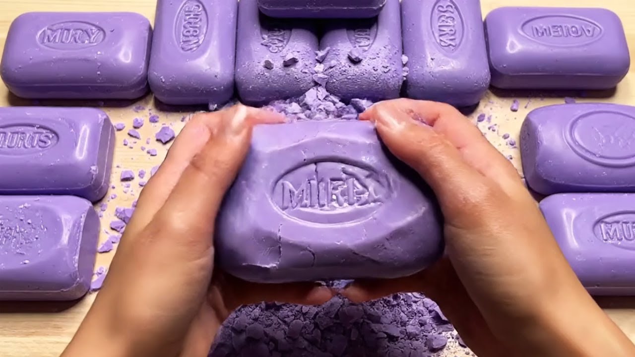 Satisfying Soap Crushing Oddly Relaxing Sounds ASMR