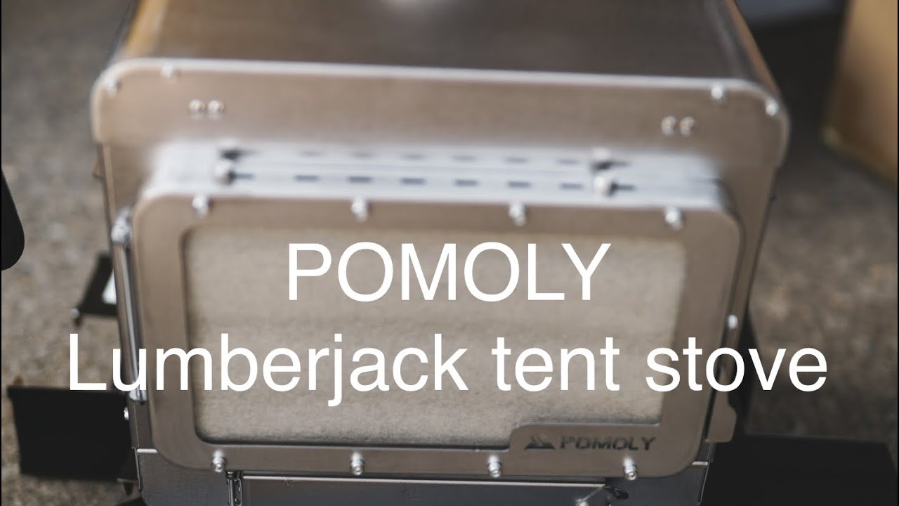 POMOLY Lumberjack mini tent stove unboxing チタン薪ストーブ　開封動画　ポモリー