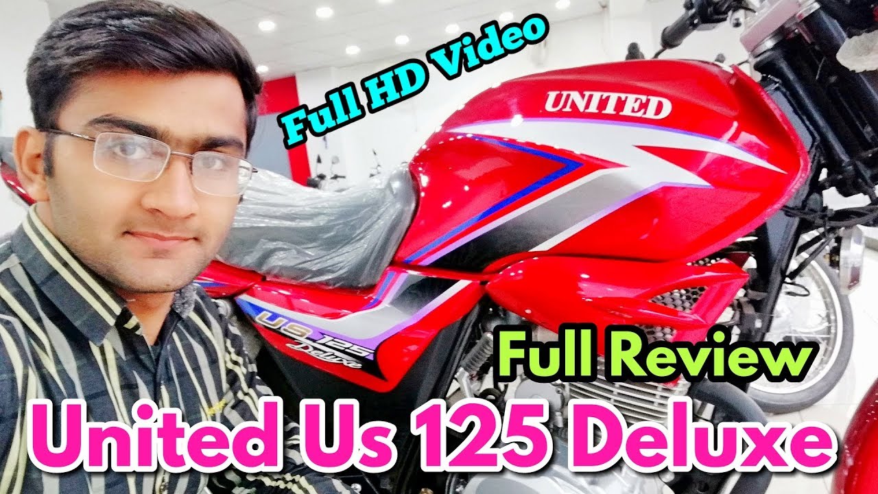 United US 125 Delux Red Full Review Full HD