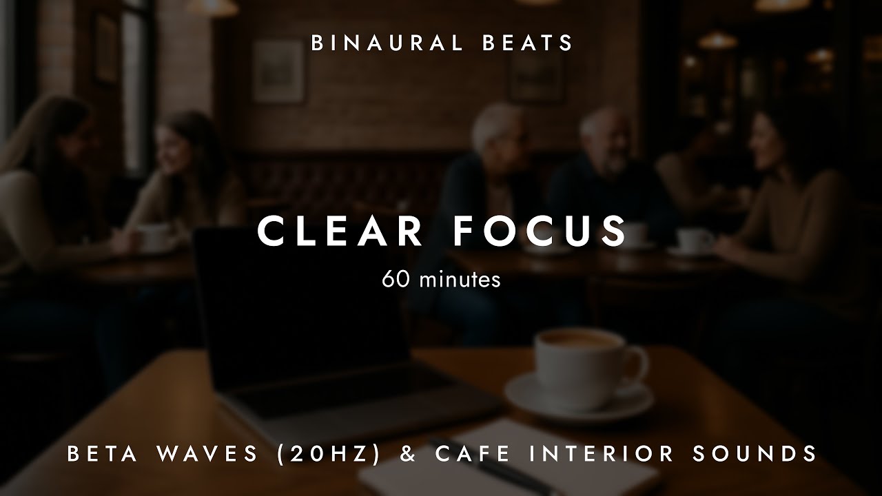 20Hz Beta Waves to Increase Focus &ndash; Binaural Beats & Caf&eacute; Sounds | Study & Concentration