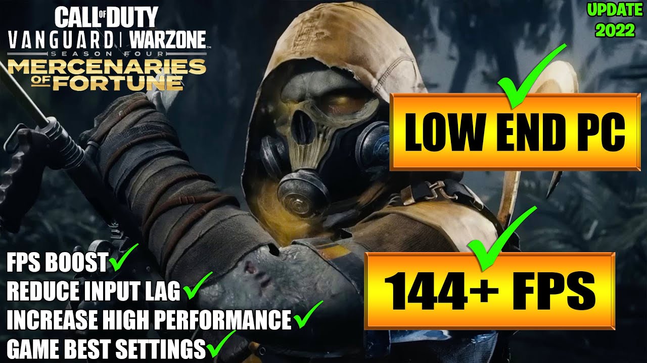 🔧COD WARZONE SEASON 4: Low End Pc increase performance / FPS with any setups! Best Settings 2022