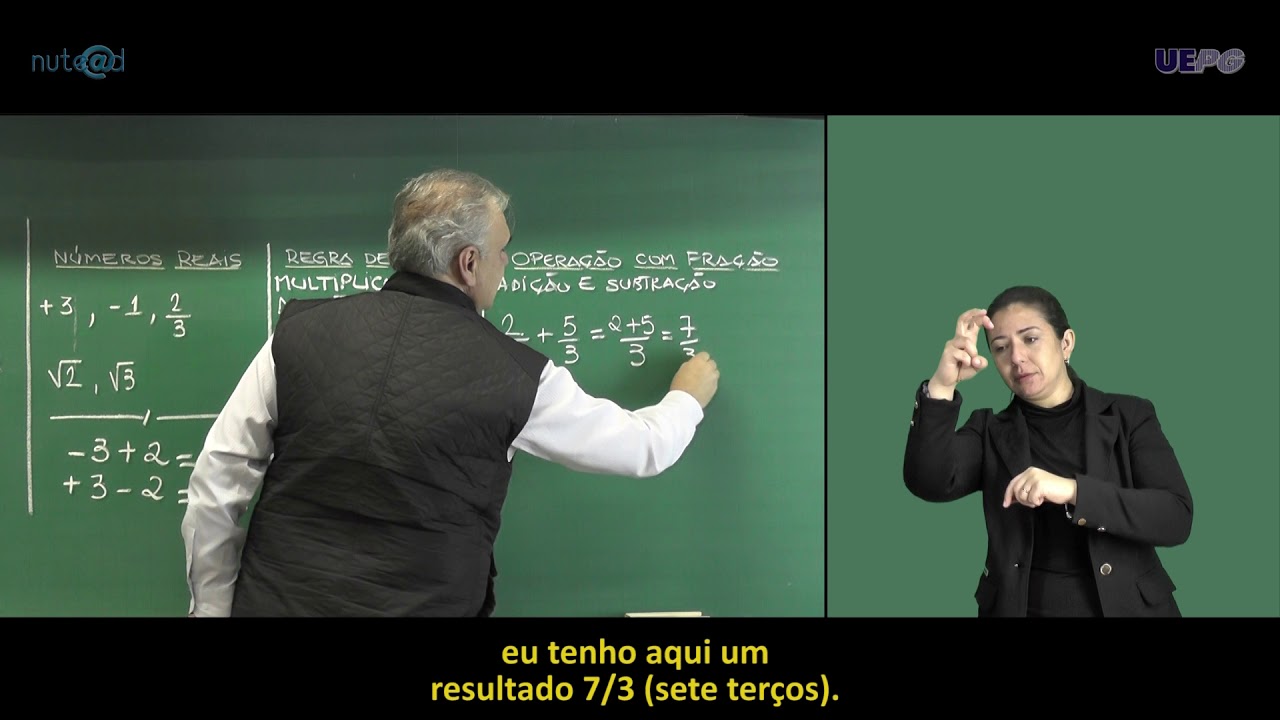 Matemática Básica - Aula 1 - Operações com Números Reais - Prof. Luiz Fernando Schimidt (LG/LIBRAS)