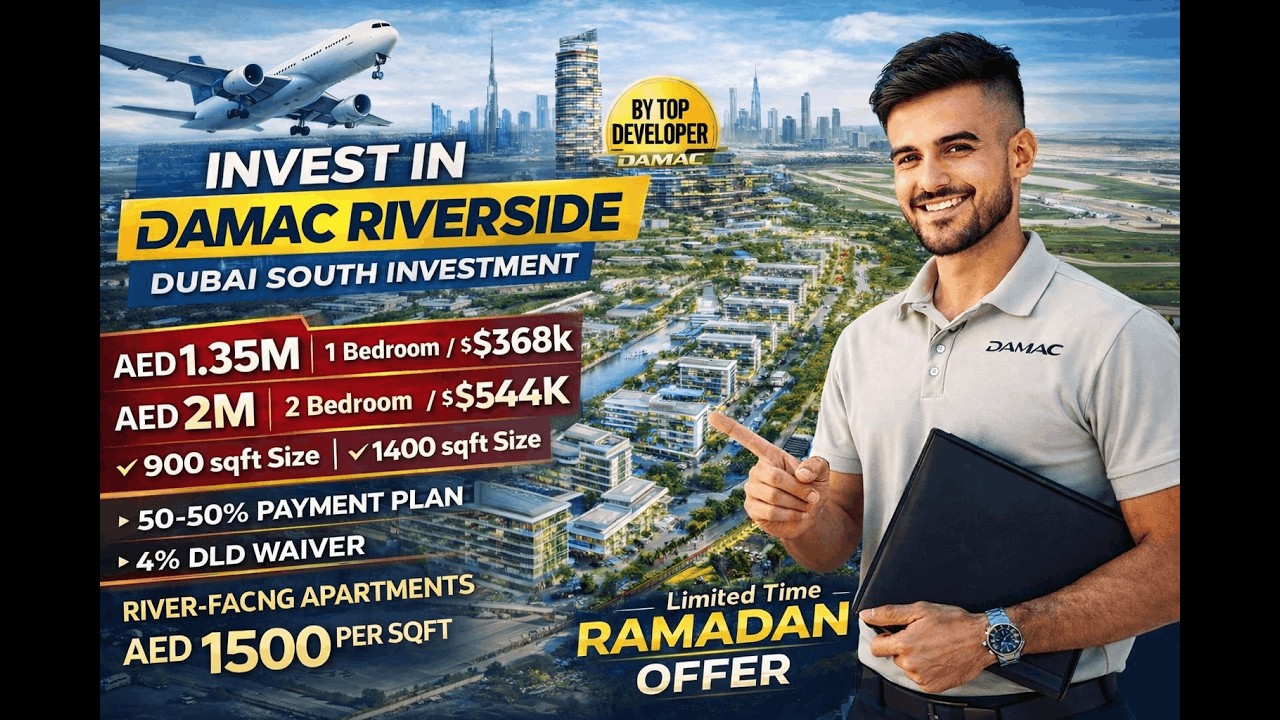 This Ramadan Deal Could Explode in Value – DAMAC Riverside Dubai South | 50/50 Payment Plan