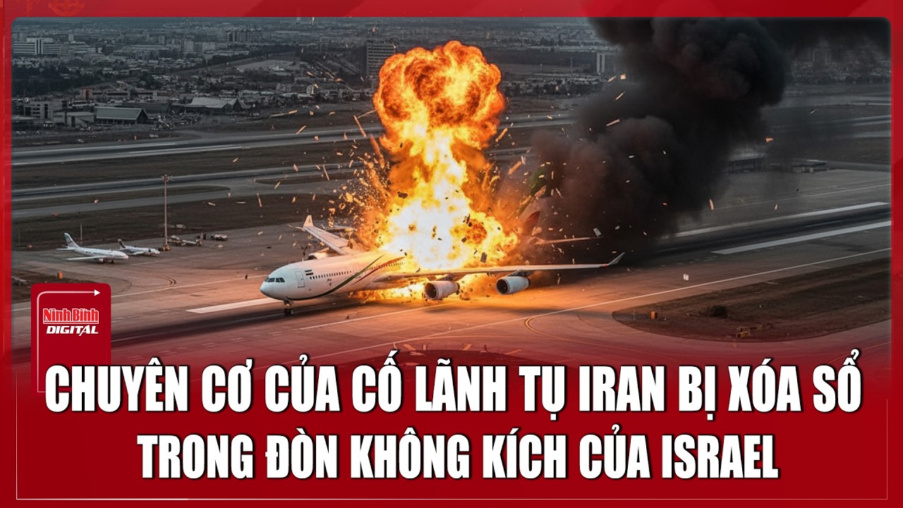 NÓNG: Israel tuyên bố phá hủy chuyên cơ của cố Lãnh tụ Tối cao Iran | Ninh Bình Digital