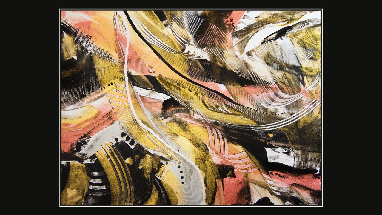 #10,232 Earthy Metallics Mark Making Fluid Acrylics Painting 12.04.2025 Spontaneous art