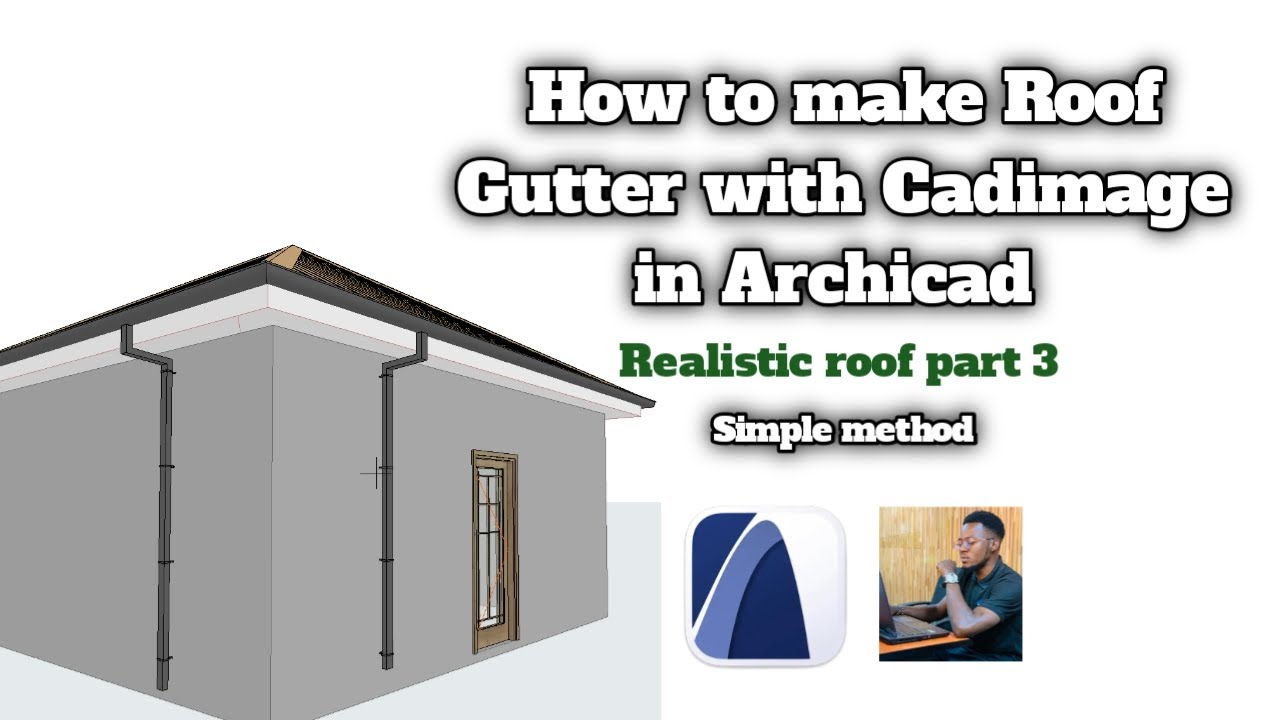 Как сделать водосточный желоб с помощью Cadimage в Archicad