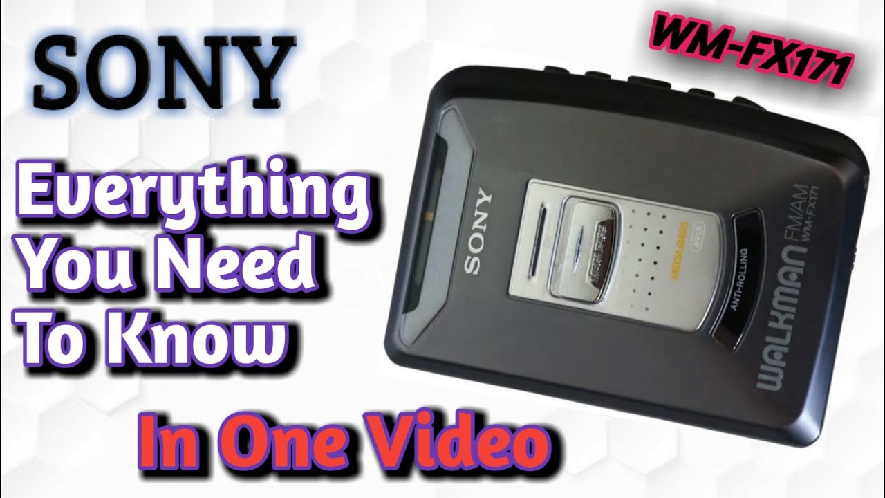 SONY Walkman! what's inside  and it’s Function ( WM-FX171)