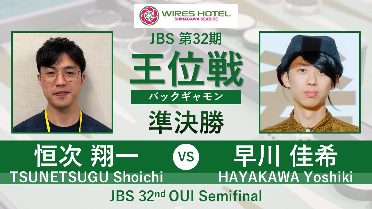 ワイヤーズホテル杯第32期王位戦 準決勝 恒次翔一 vs 早川佳希