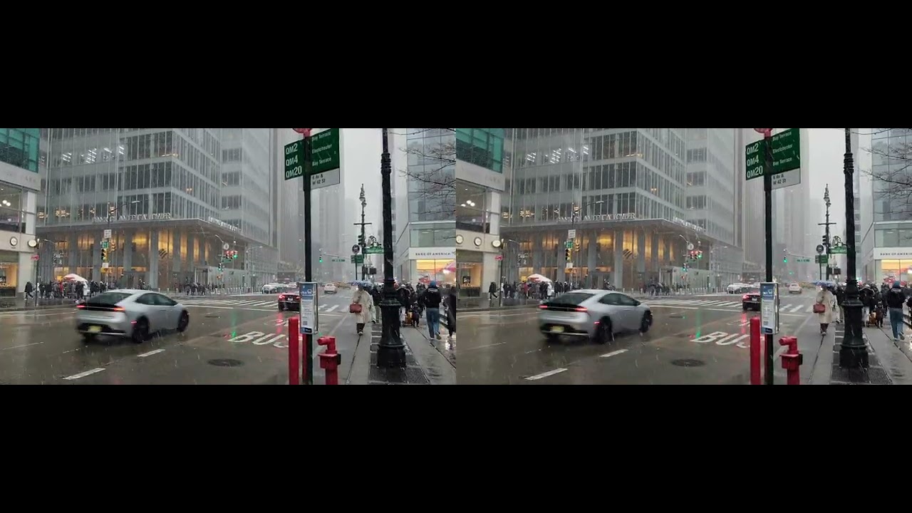 3DNY: 1-17-26 - A bit of snow in NYC  3D Full SBS